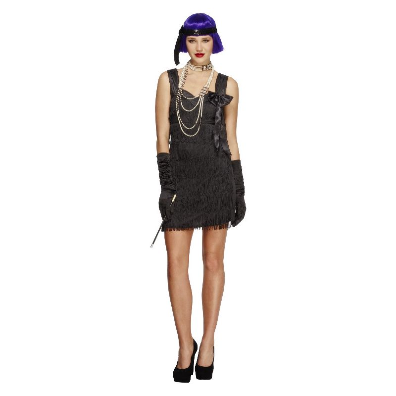 Foxy Flapper Costume Black Dress 1