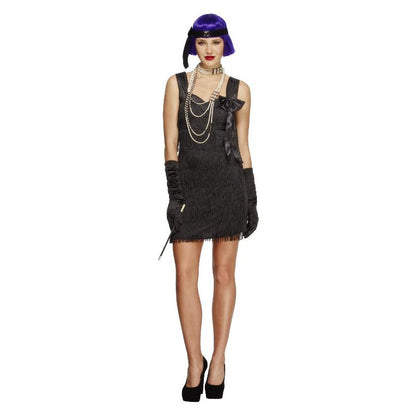 Foxy Flapper Costume Black Dress 1
