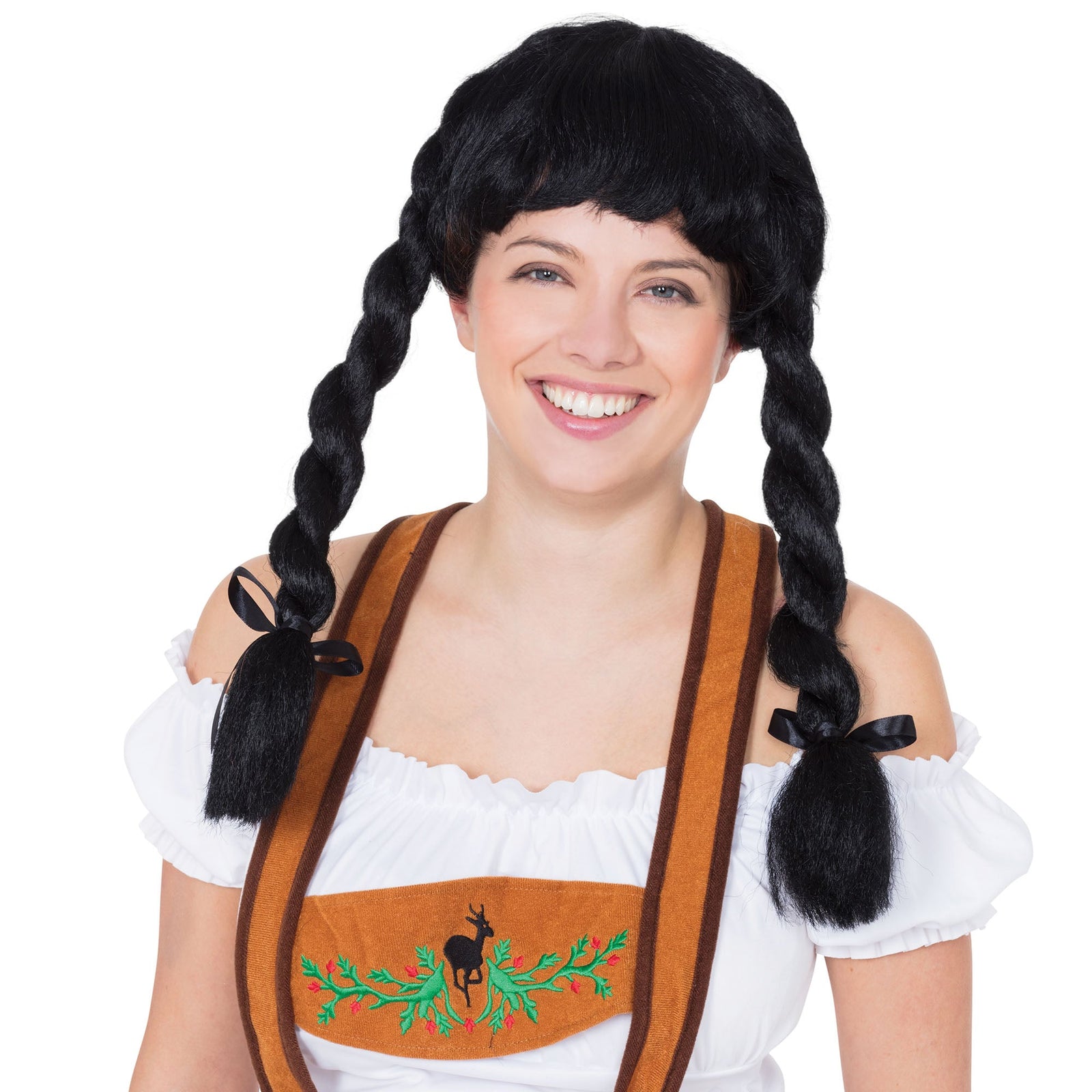 Fraulein Pigtail Wig Black Wigs Female 1