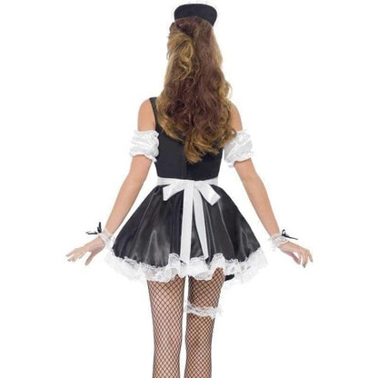 French Maid Set Adult Black White 3