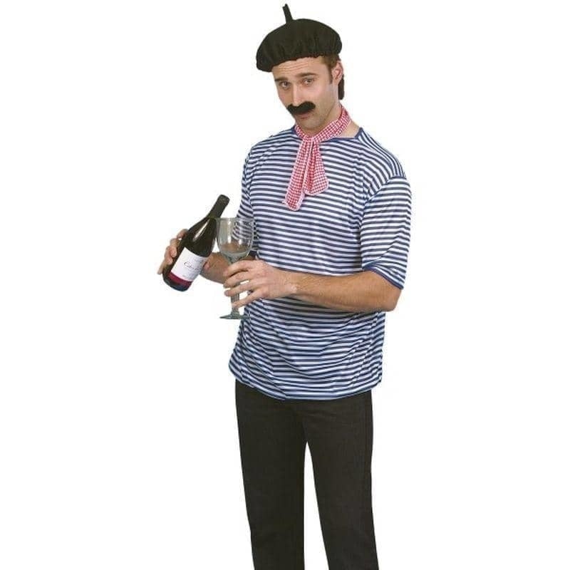 French Man Set Adult Black White French Man Set Adult Black White