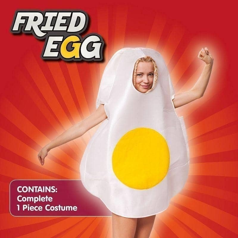 Fried Egg Adult Costume 2