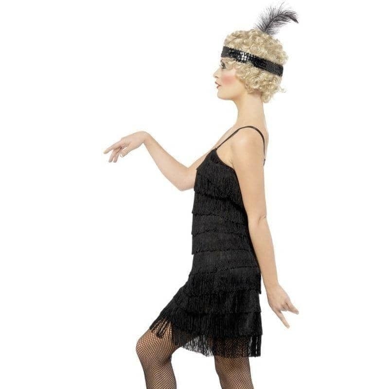 Fringe Flapper Costume Adult Black_2