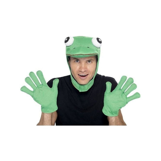 Frog Kit Adult Green Hood Gloves 2