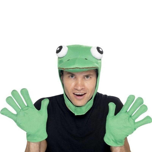 Frog Kit Adult Green Hood Gloves 1
