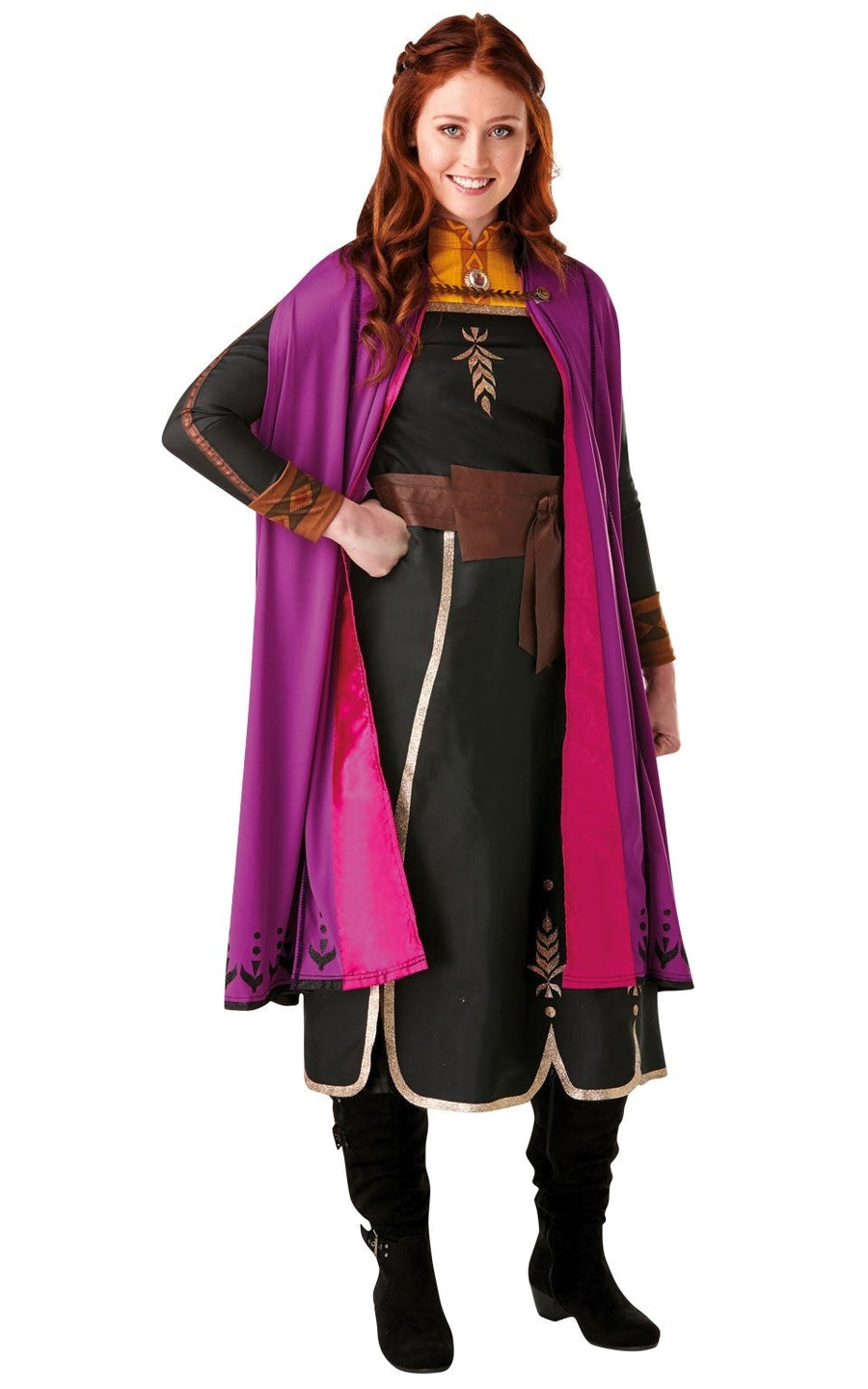 Frozen 2 Adult Anna Travel Outfit Costume_1