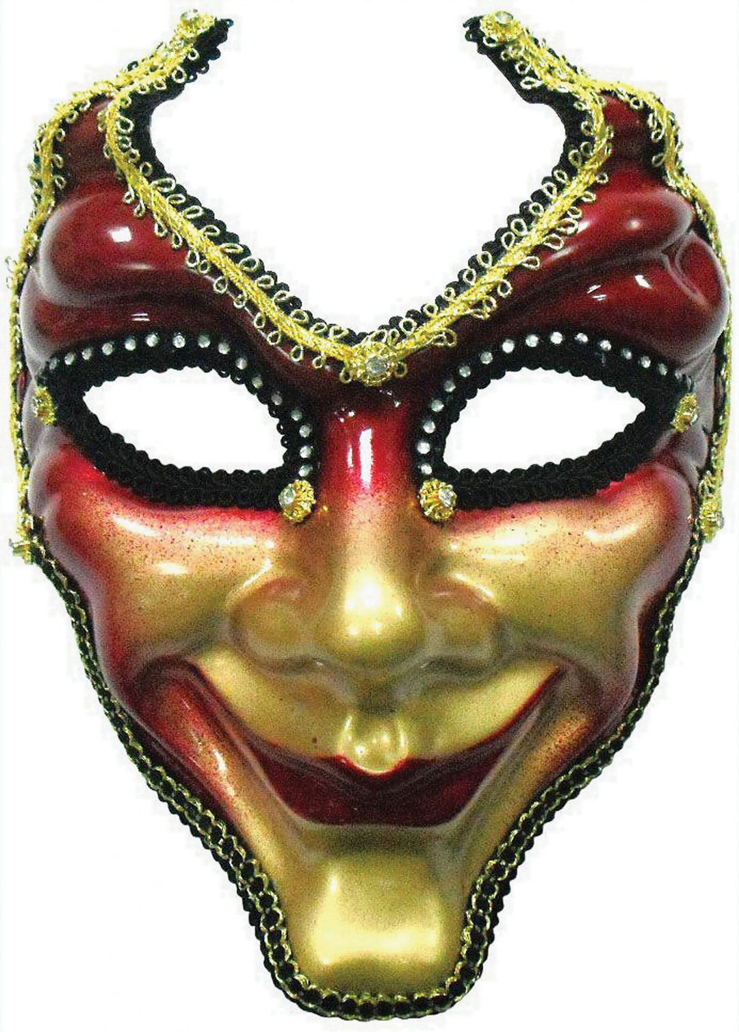 Full Face Mask Red Gold Eye Masks Unisex_1