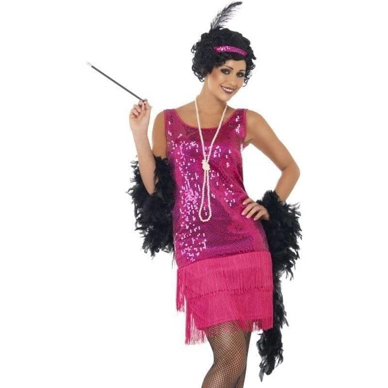 Funtime Flapper Costume Adult Pink_1