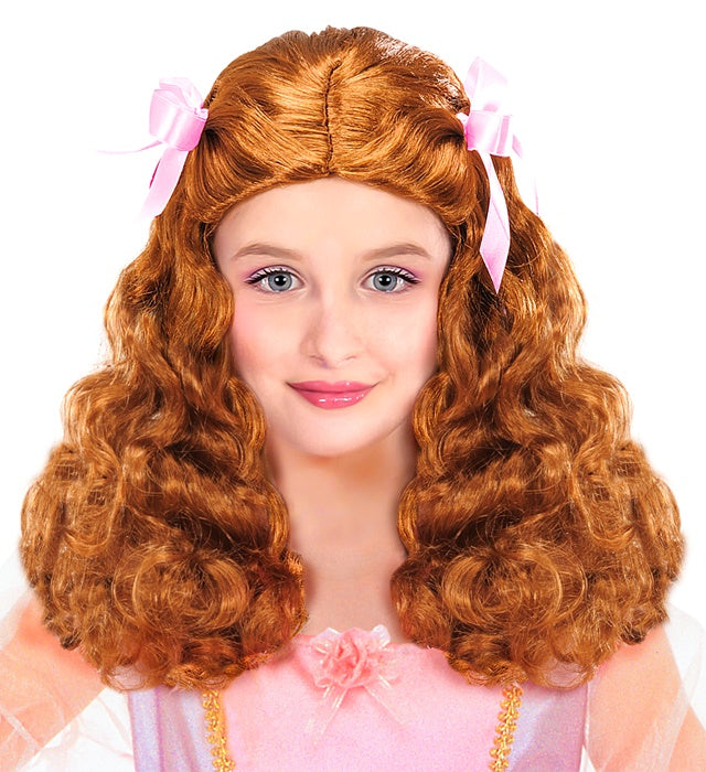 Gracious Princess Wig With Satin Ribbons Brown - In Box
