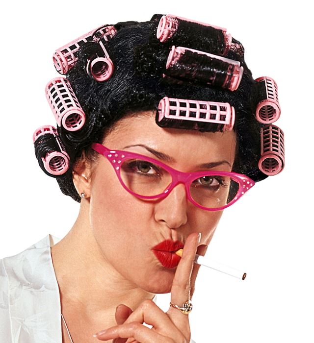 Desperate Housewife Wig With 15 Curlers In Box