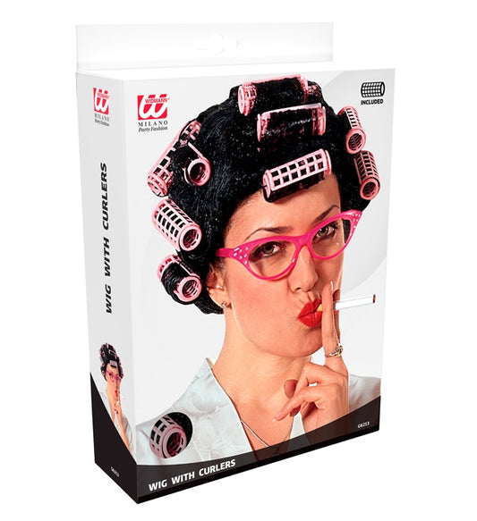 Desperate Housewife Wig With 15 Curlers In Box