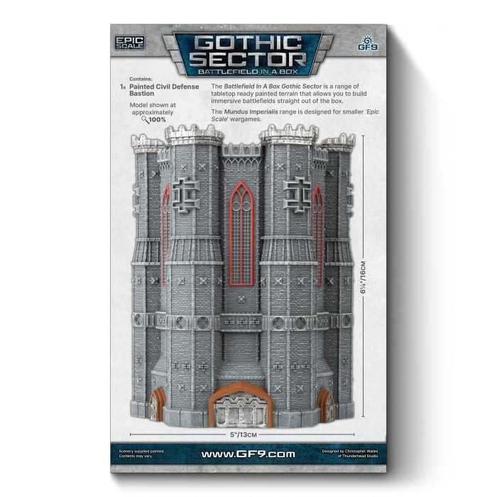 Civil Defense Bastion Gothic Sector Mundis Imperialis Miniature Game by Gale force Nine 3