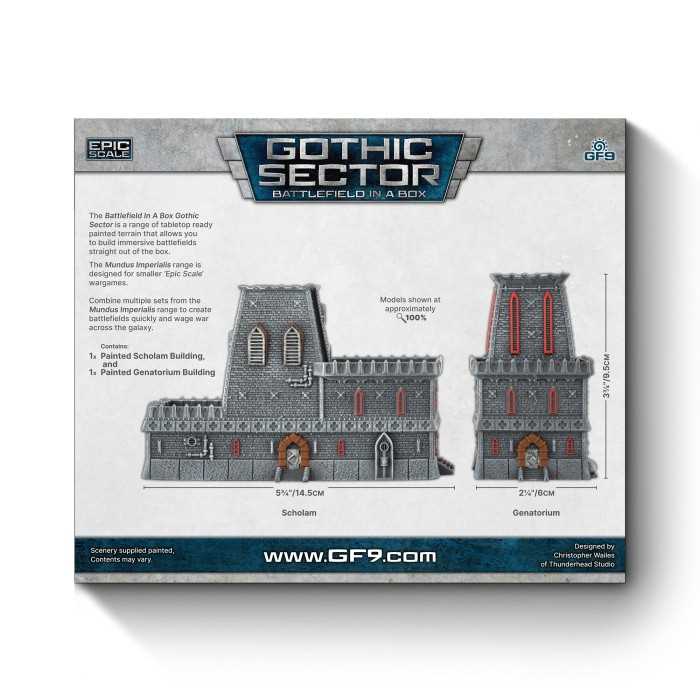 Scholam and Genatorium Gothic Sector Mundis Imperialis Miniature Game by Gale force Nine 3