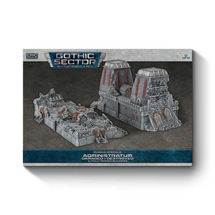 Administratum Damaged and Destroyed Gothic Sector Mundis Imperialis Miniature Game by Gale force Nine 2
