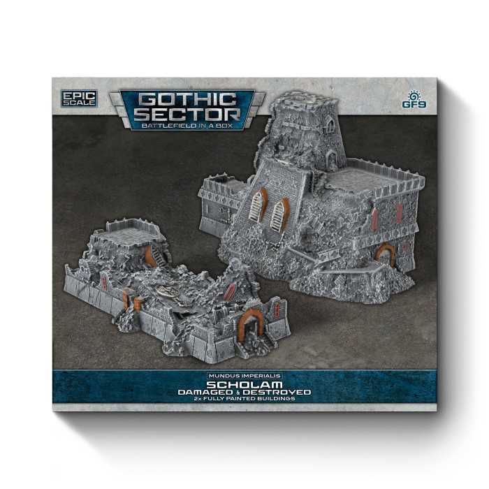 Scholam Damaged and Destroyed Gothic Sector Mundis Imperialis Miniature Game by Gale force Nine 2