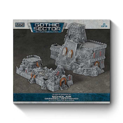Scholam Damaged and Destroyed Gothic Sector Mundis Imperialis Miniature Game by Gale force Nine 2