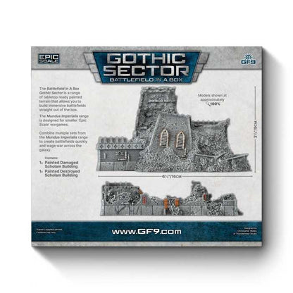 Scholam Damaged and Destroyed Gothic Sector Mundis Imperialis Miniature Game by Gale force Nine 3