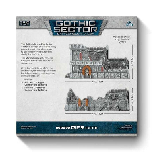 Censorium Damaged and Destroyed Gothic Sector Mundis Imperialis Miniature Game by Gale force Nine 2