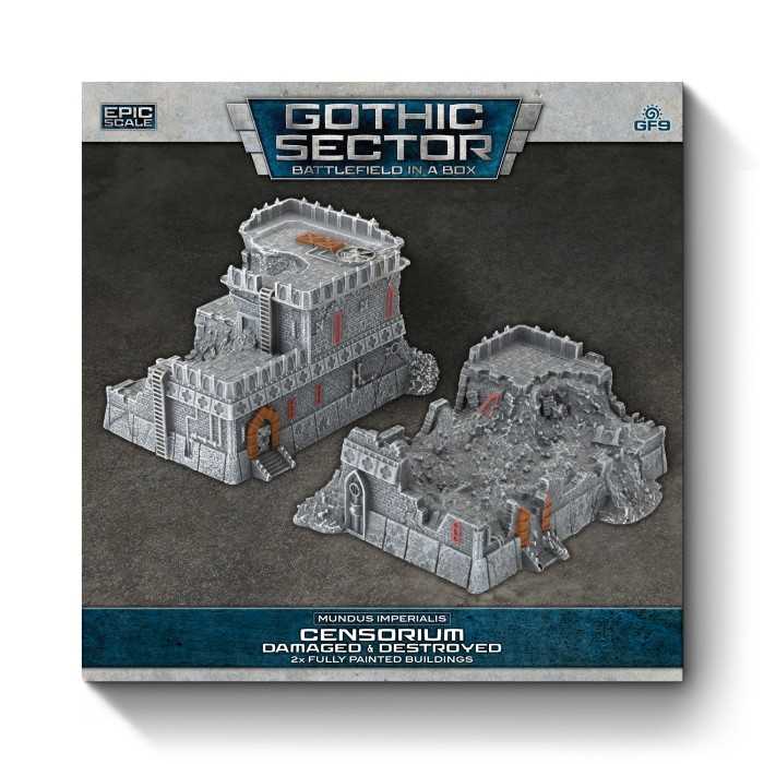 Censorium Damaged and Destroyed Gothic Sector Mundis Imperialis Miniature Game by Gale force Nine 3