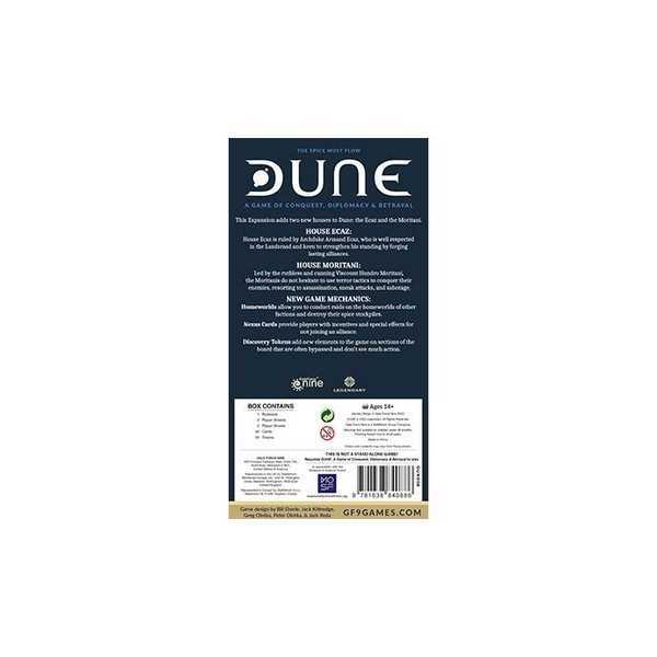 Dune: A Game of Conquest, Diplomacy & Betrayal - Ecaz and Moritani House Expansion 3