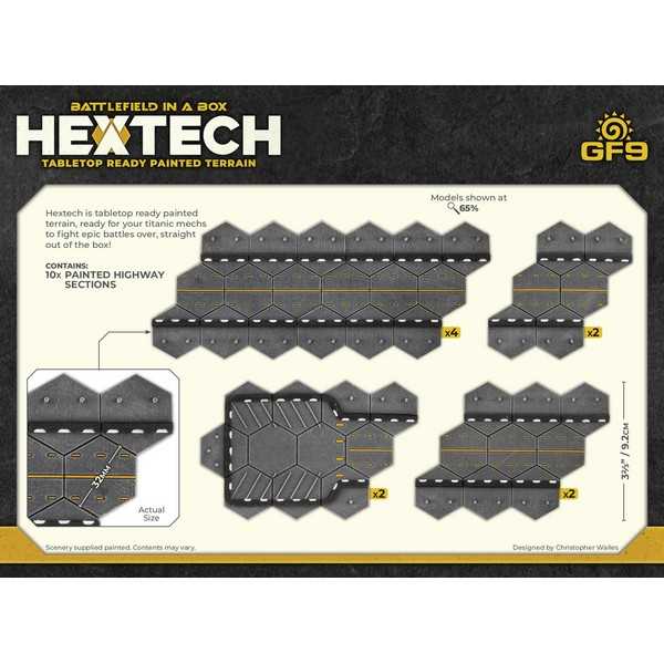 Hextech Tabletop Ready Painted Terrain: Trinity City - Highways 2