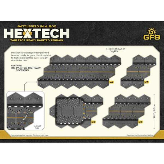 Hextech Tabletop Ready Painted Terrain: Trinity City - Highways 2