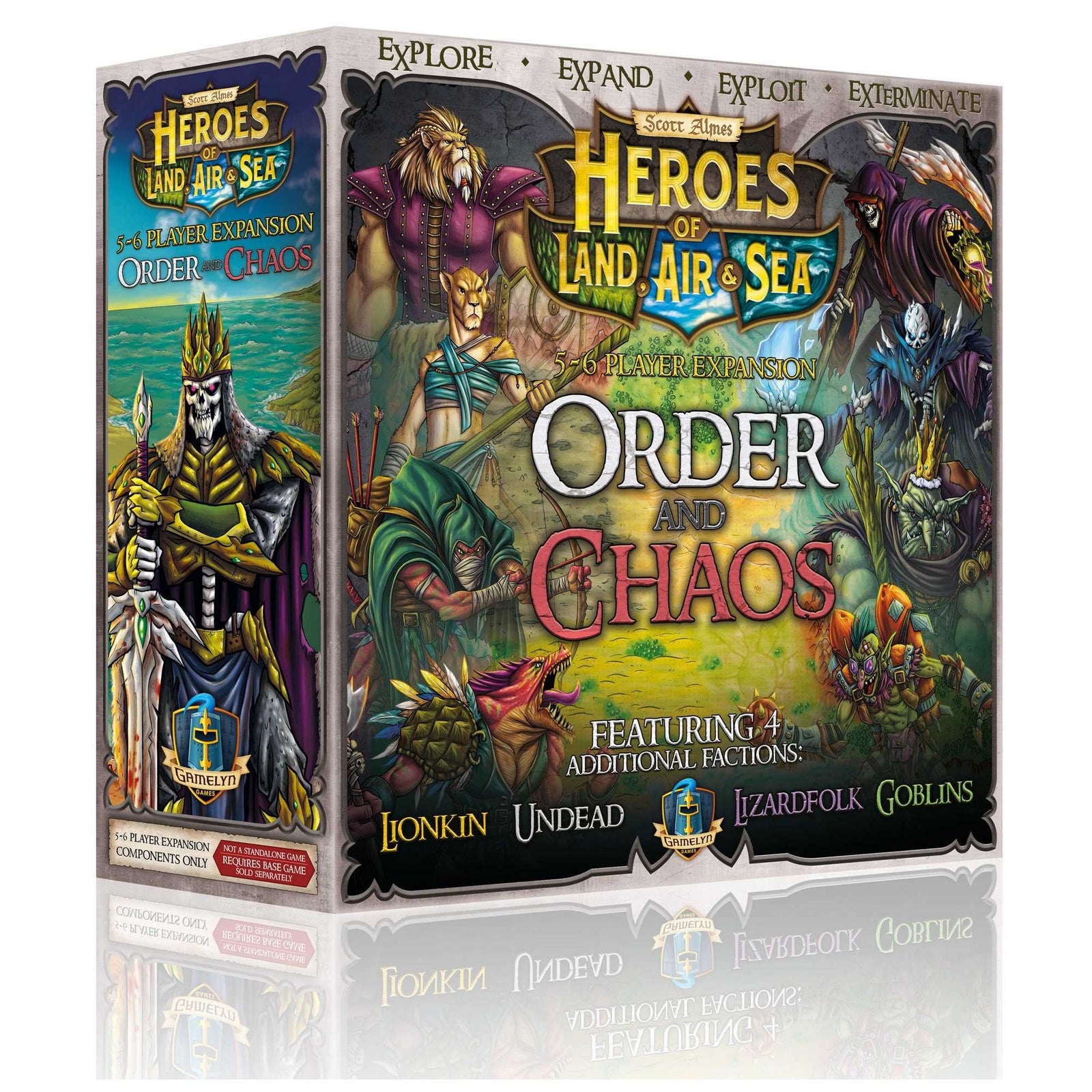 Heroes of Land Air and Sea Order and Chaos Exp Board Game by Gamelyn 1