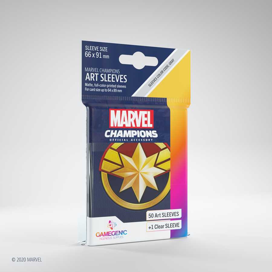 Marvel Champions Art Sleeves- Captain Marvel (50 ct.) 1