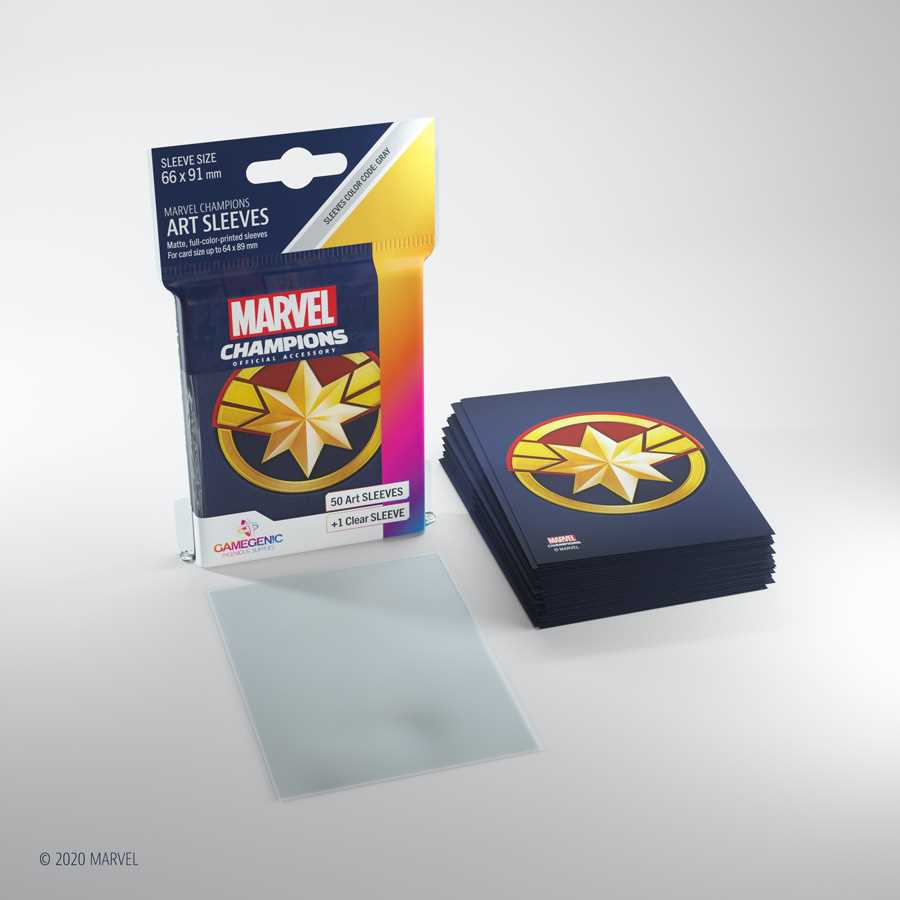 Marvel Champions Art Sleeves- Captain Marvel (50 ct.) 2