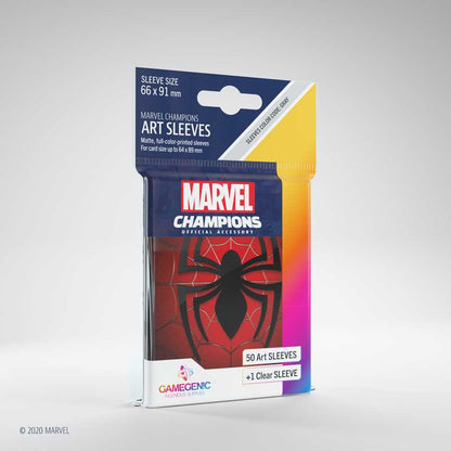 Marvel Champions Art Sleeves Spider Man 50 Ct Card Sleeve by Gamegenic 1