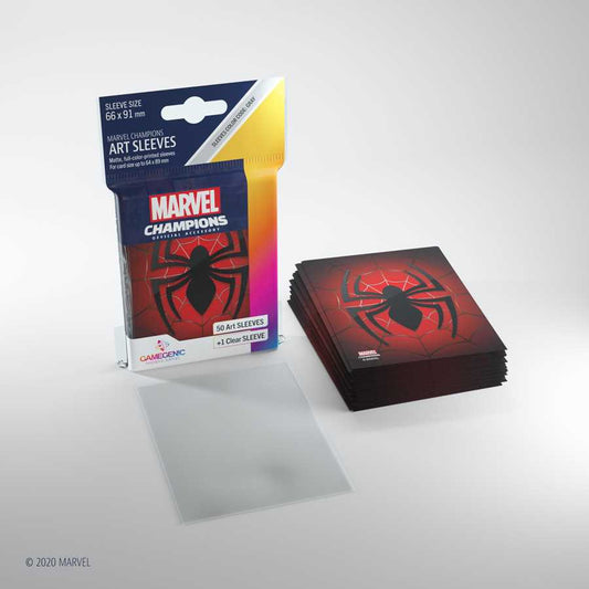 Marvel Champions Art Sleeves Spider Man 50 Ct Card Sleeve by Gamegenic 2