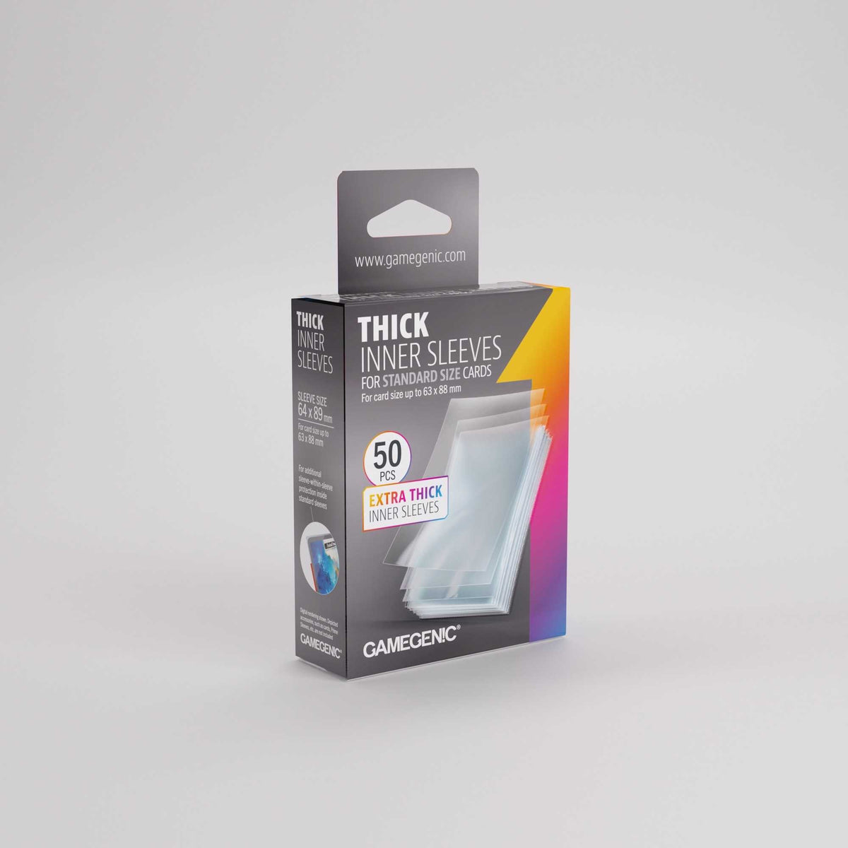UNIT Gamegenic Thick Inner Sleeves 64x89 100 ct Gaming Accessory 5