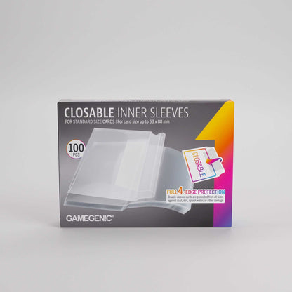 UNIT Gamegenic Closable Inner Sleeves 64x89 100 ct Gaming Accessory 1