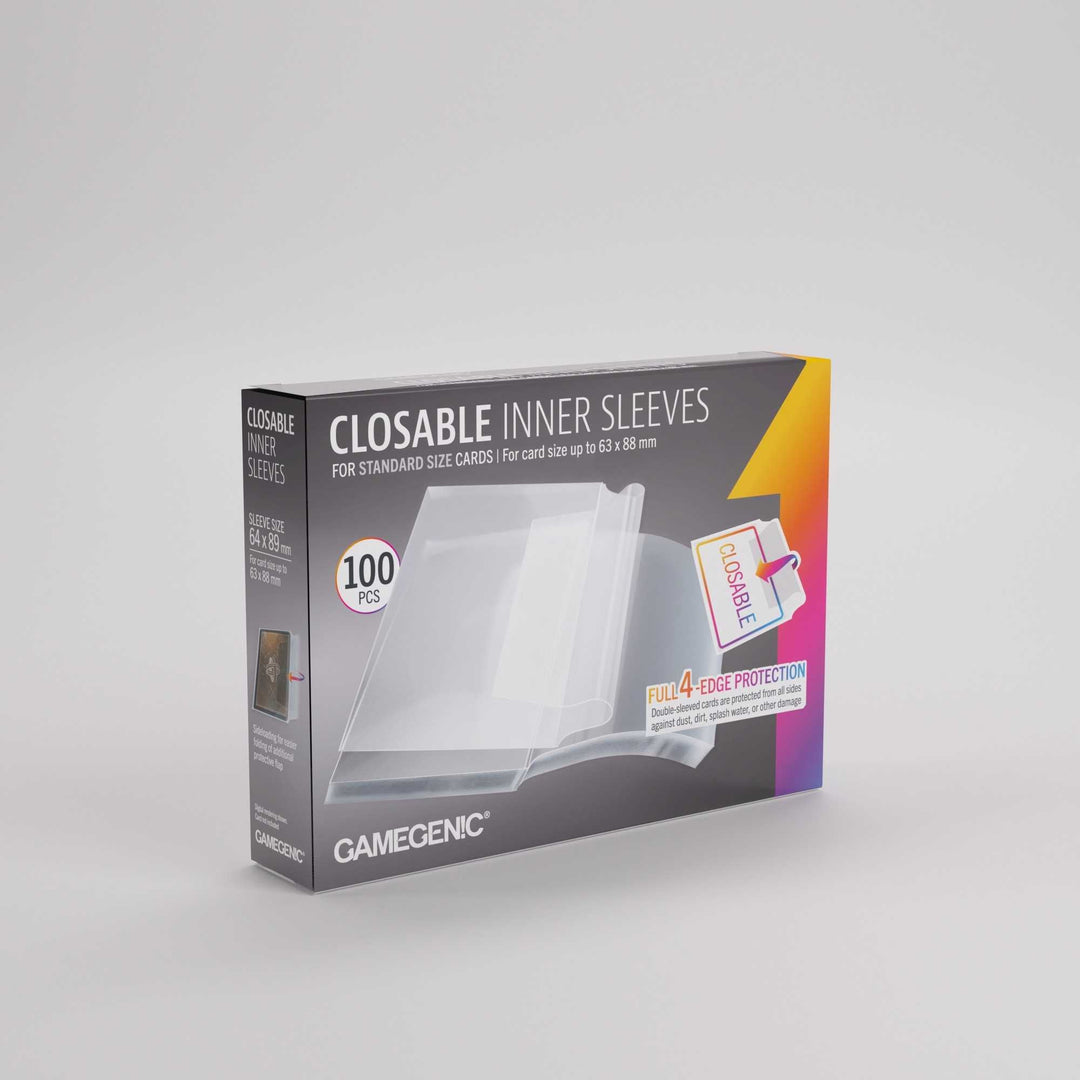 UNIT Gamegenic Closable Inner Sleeves 64x89 100 ct Gaming Accessory 2