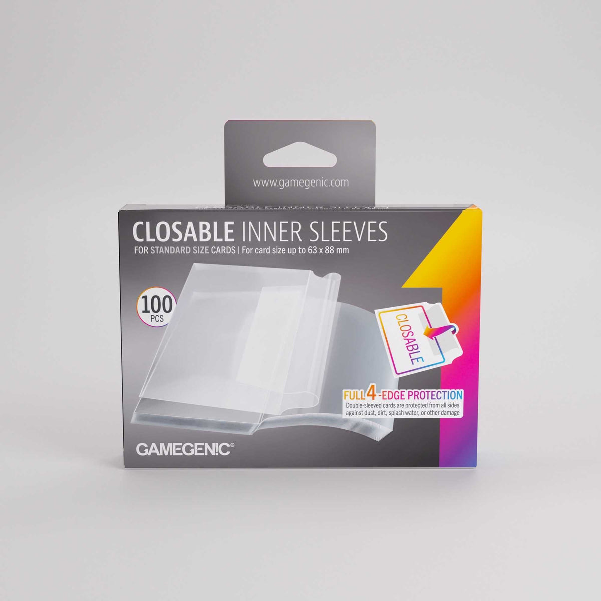 UNIT Gamegenic Closable Inner Sleeves 64x89 100 ct Gaming Accessory 4