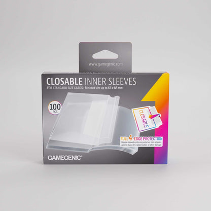 UNIT Gamegenic Closable Inner Sleeves 64x89 100 ct Gaming Accessory 4