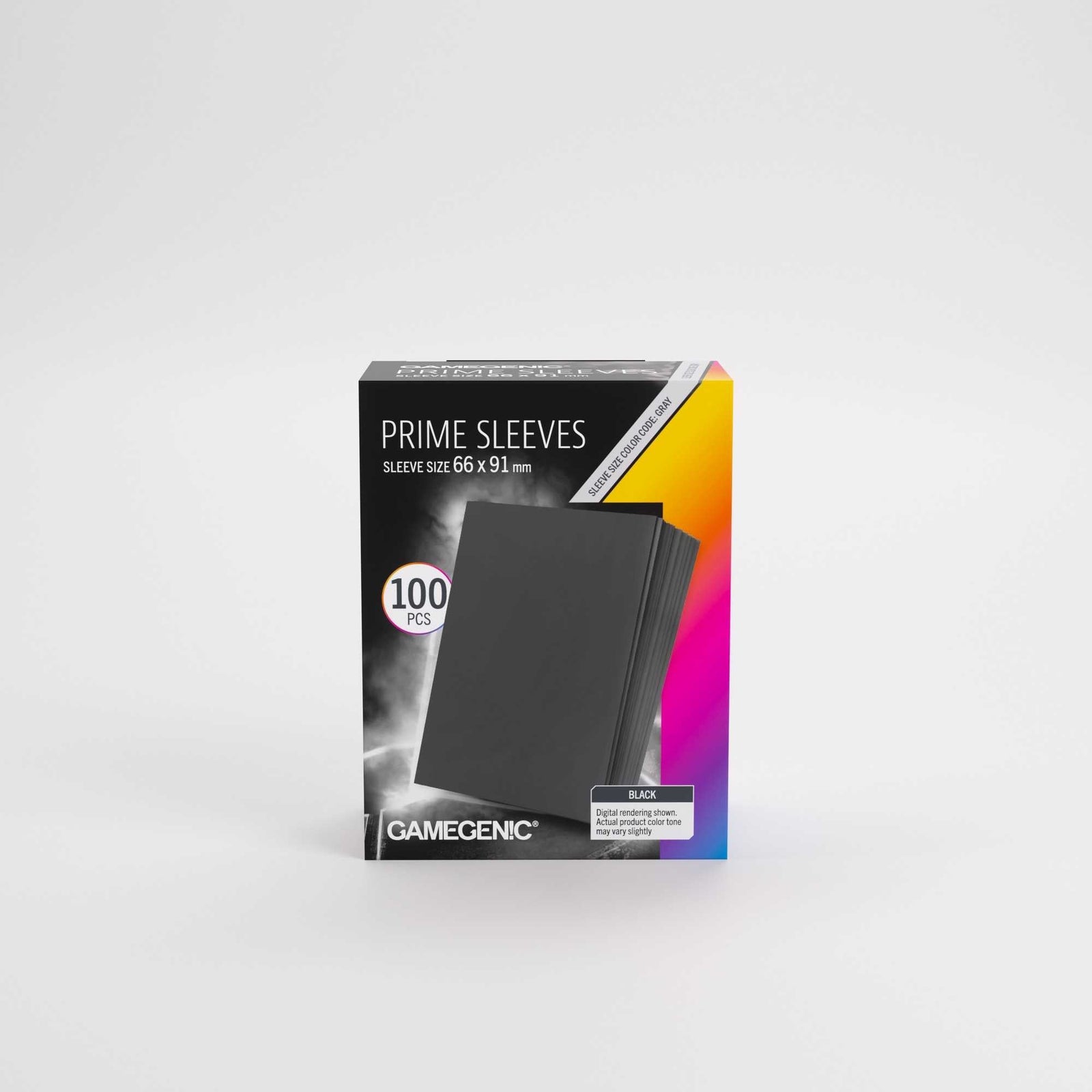 Gamegenic Prime Sleeves Black 66x91 Card Game Accessory