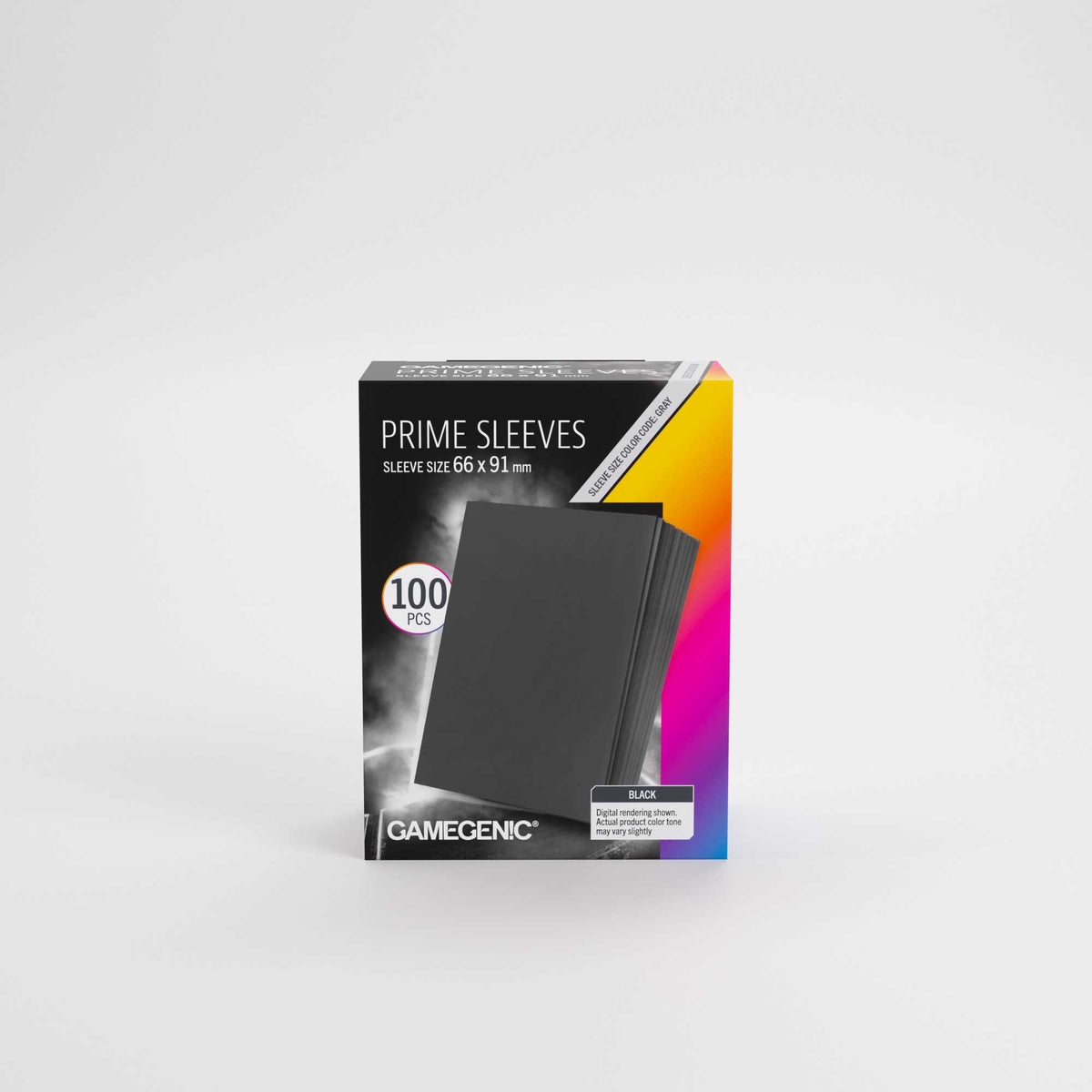 Gamegenic Prime Sleeves Black 66x91 Card Game Accessory