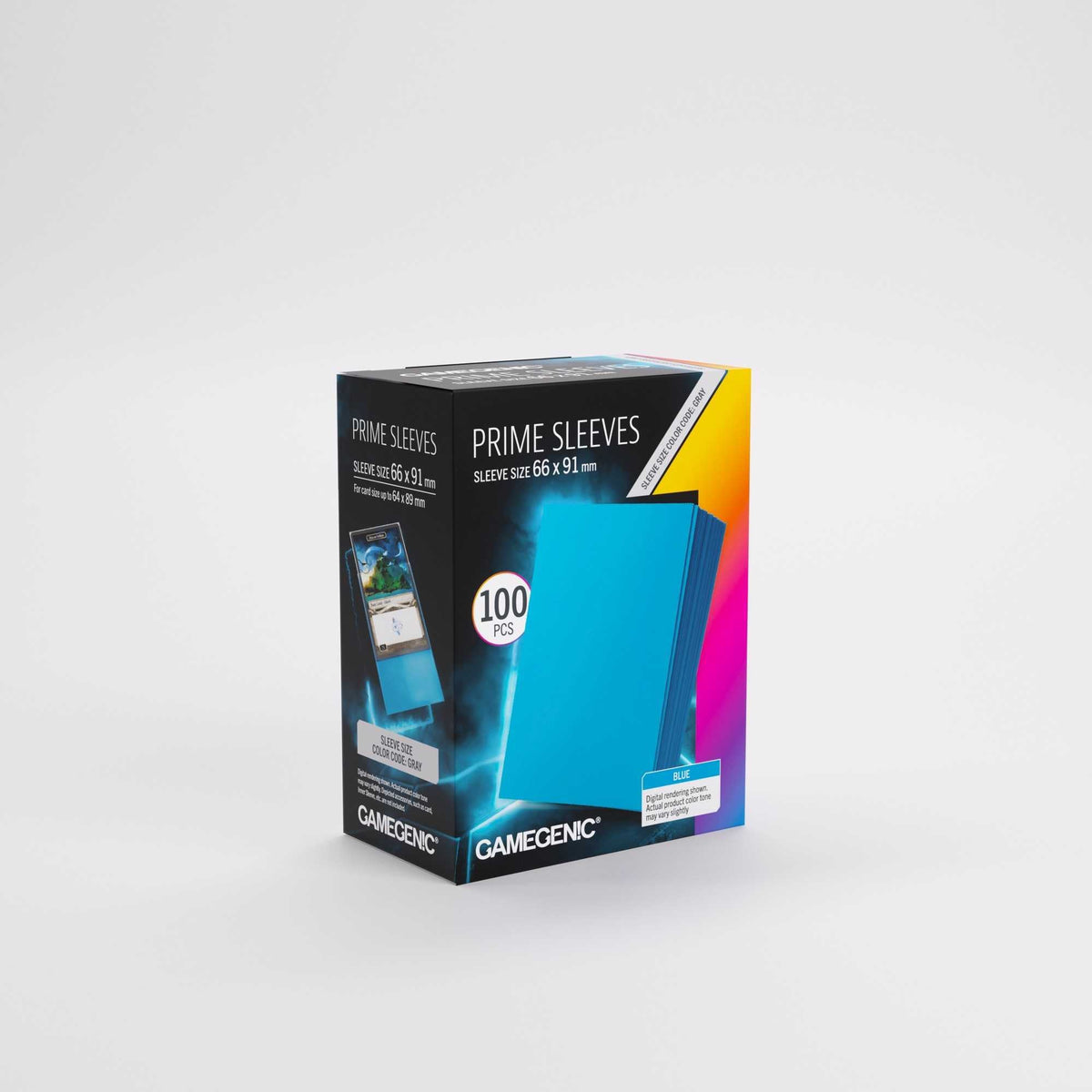 UNIT Gamegenic Prime Sleeves Blue 66x91 100 ct Gaming Accessory 2