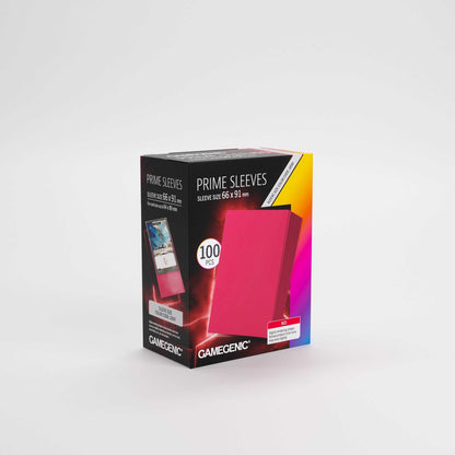 UNIT Gamegenic Prime Sleeves Red 66x91 100 ct Gaming Accessory 2