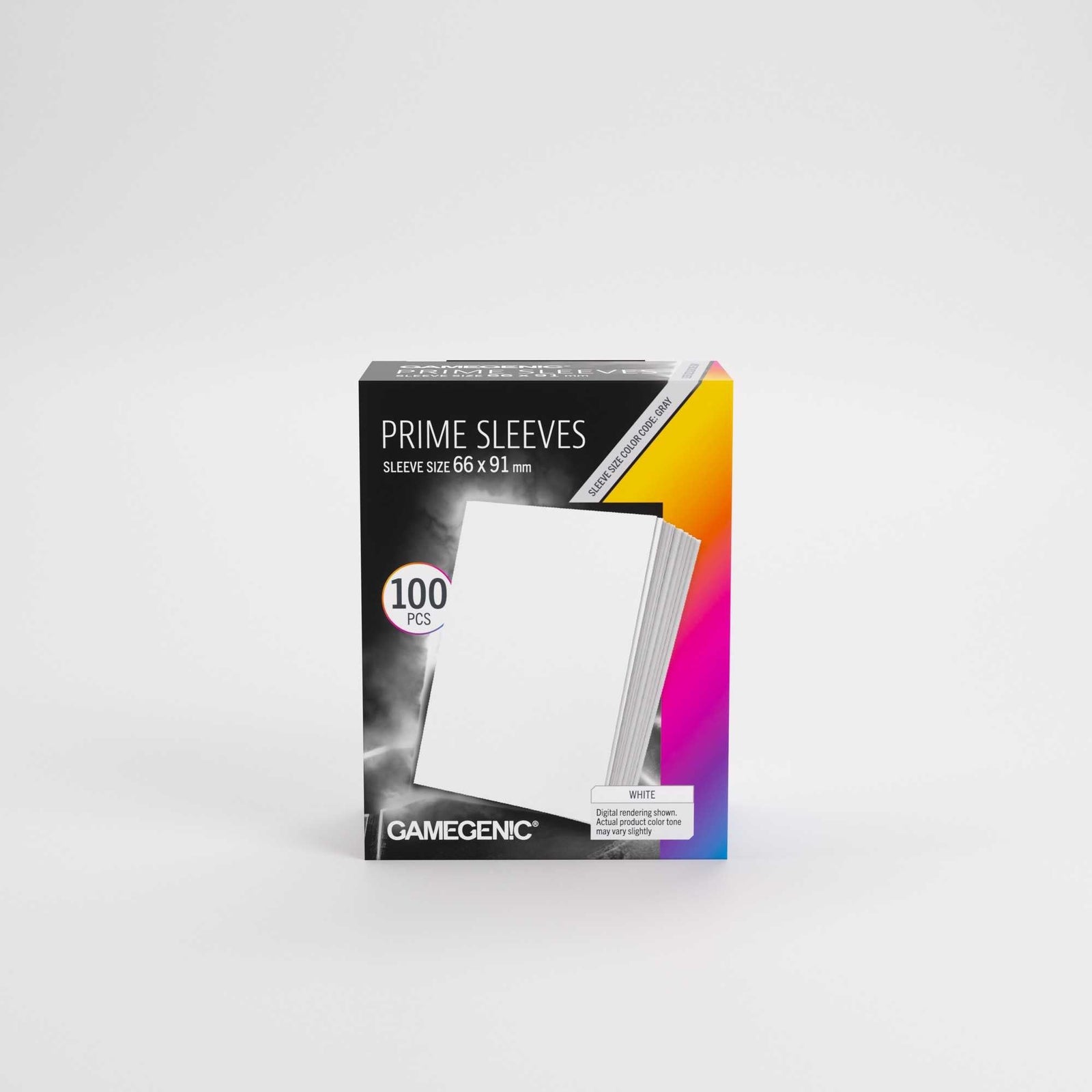 Gamegenic Prime Sleeves White 66x91 100 Count Card Game Accessory