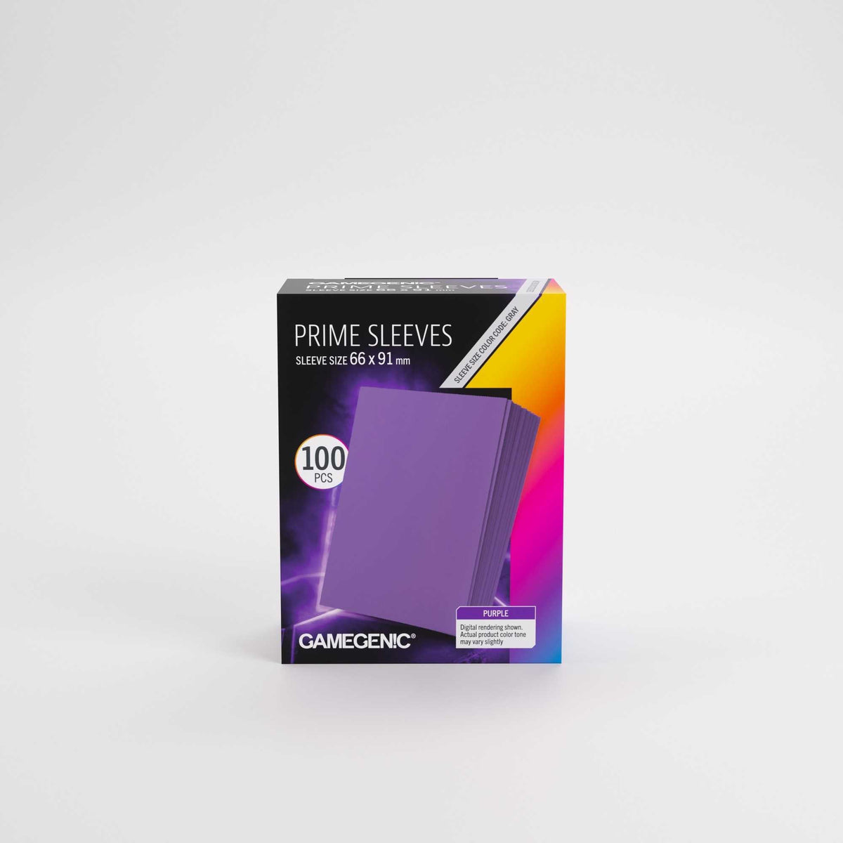 UNIT Gamegenic Prime Sleeves Purple 66x91 100 ct Gaming Accessory 1