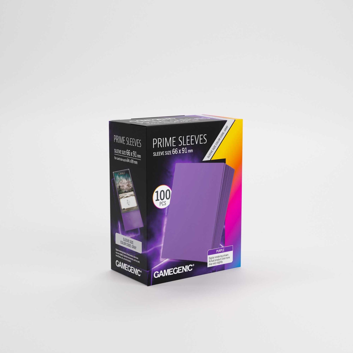 UNIT Gamegenic Prime Sleeves Purple 66x91 100 ct Gaming Accessory 2