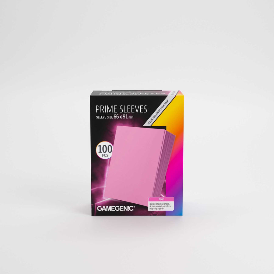 Gamegenic Prime Sleeves Pink 66x91 100 Count Card Game Accessory