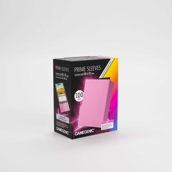 Gamegenic Prime Sleeves Pink 66x91 100 Count Card Game Accessory