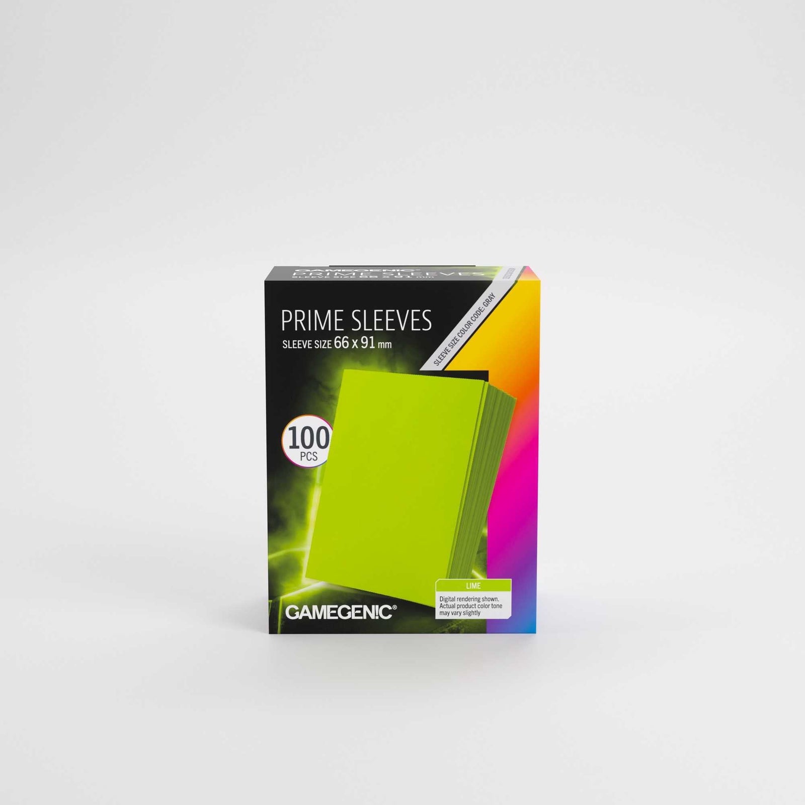 Gamegenic Prime Sleeves Lime 66x91 100 Count Card Game Accessory