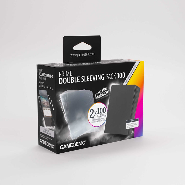 Gamegenic Prime Double Sleeving Pack 66x91 100 Count Card Game Accessory