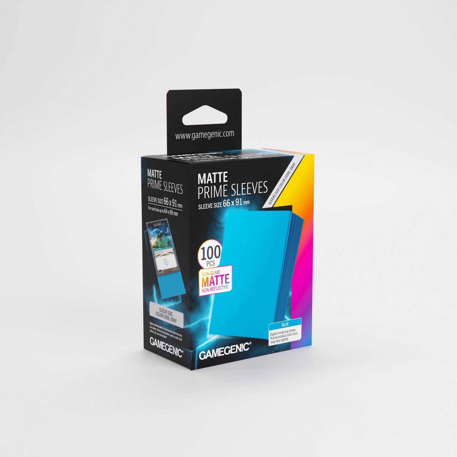 Gamegenic Matte Prime Sleeves Blue 66x91 100 Count Card Game Accessory