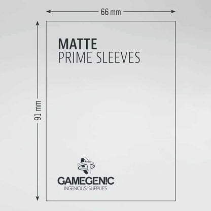 Gamegenic Matte Prime Sleeves Blue 66x91 100 Count Card Game Accessory