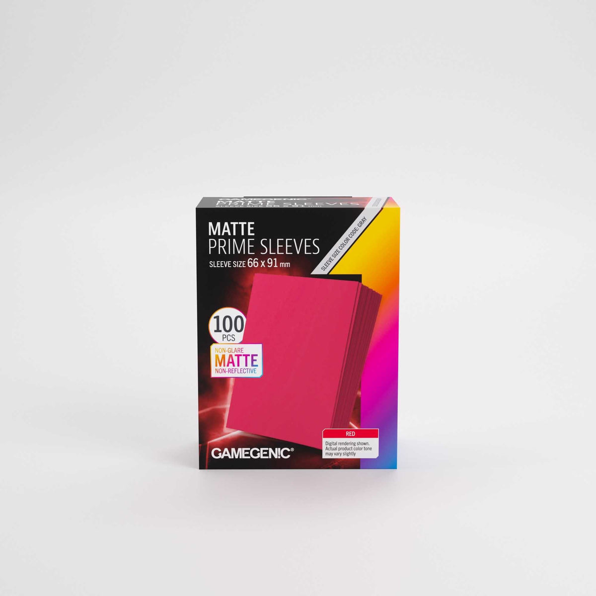 UNIT Gamegenic Matte Prime Sleeves Red 66x91 100 ct Gaming Accessory 3